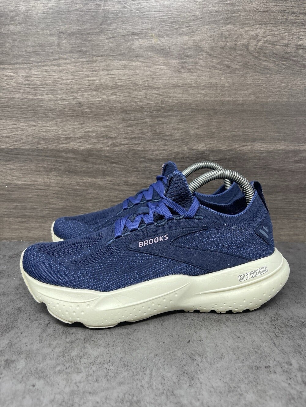 Brooks Glycerin 21 Size 6.5 Womens Navy Blue DNA LOFT v3 Road Running Shoes